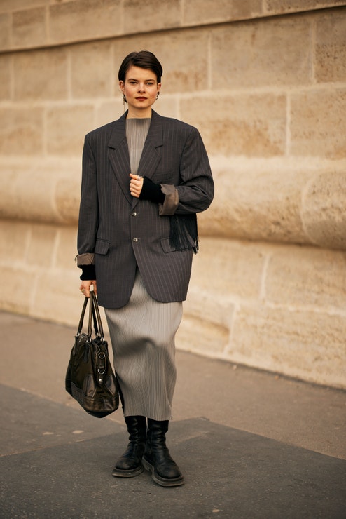 Street style, Paříž, podzim 2025