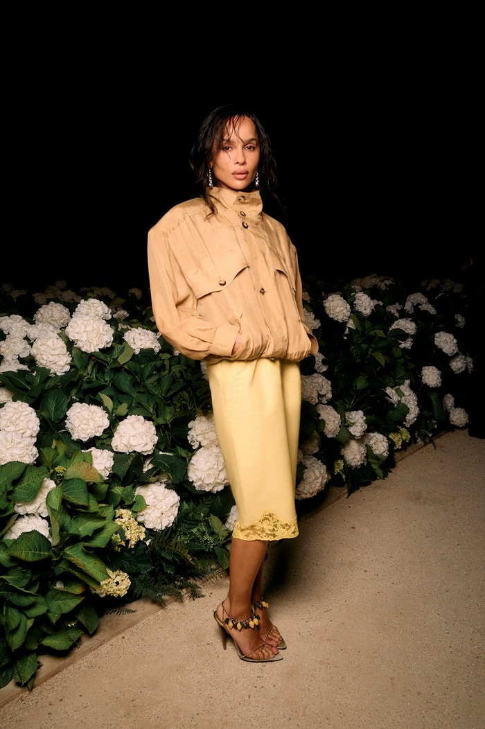 Zoë Kravitz na přehlídce Saint Laurent