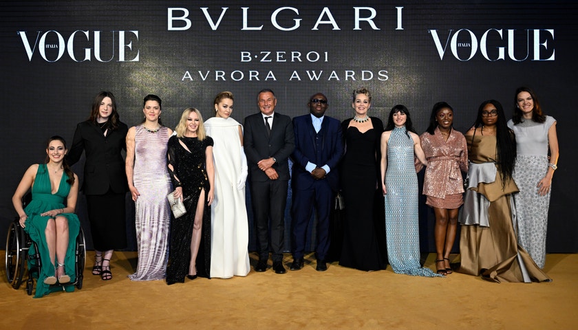 Konstelace hvězd na předávání cen Bulgari B.zero1 Avrora Awards