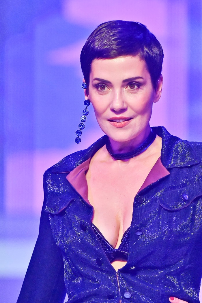 Cristina Cordula na přehlídce Jean-Paul Gaultier Haute Couture jaro - léto 2020         Autor: SAVIKO/Gamma-Rapho via Getty Images