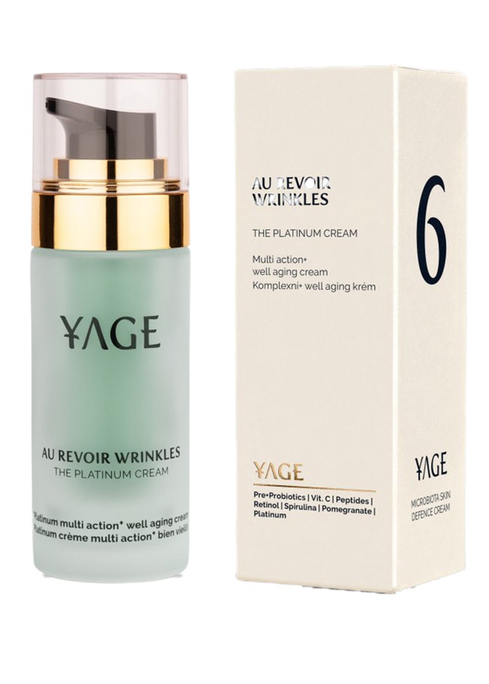 Pleťový krém Au Revoir Wrinkles The Platinum Cream, YAGE, prodává Yage Organics, 4990 Kč