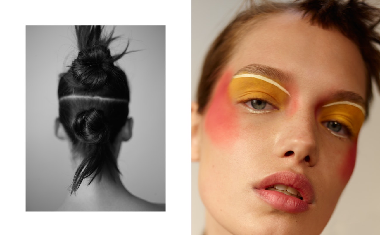 Make-up: Marc Jacobs Beauty. Hair: Oribe
