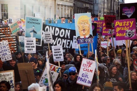 Women's March, Londýn, leden 2017