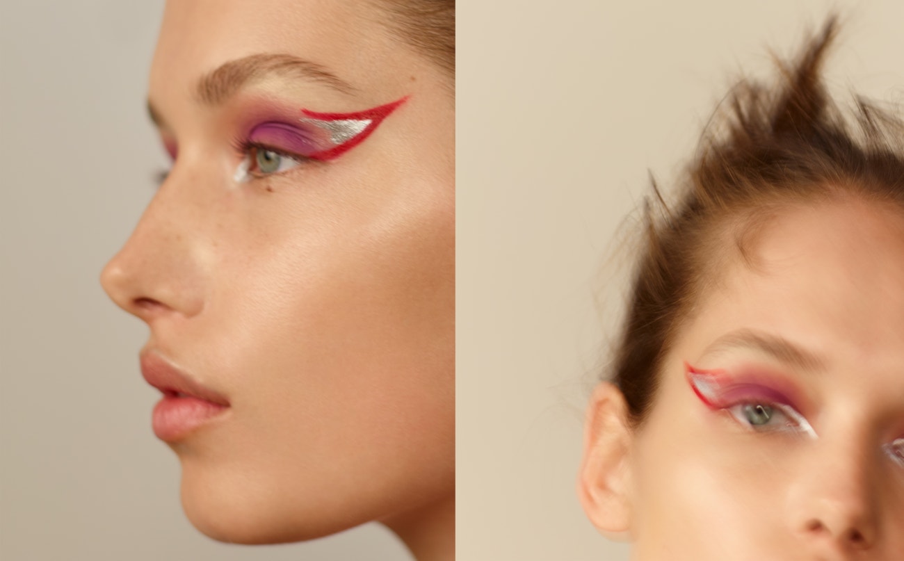 Make-up: Marc Jacobs Beauty. Hair: Oribe