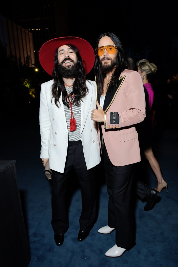 Alessandro Michele & Jared Leto, both in Gucci, 2019 LACMA Art + Film Gala Presented By Gucci Autor: Charley Gallay/Getty Images for LACMA