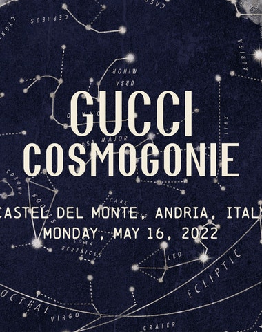 Živě z Castel del Monte: Gucci Cosmogonie