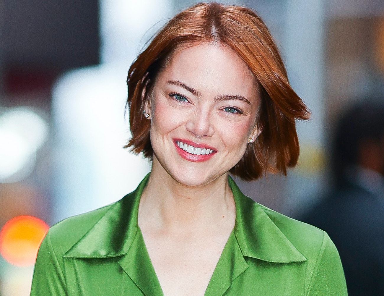 Emma Stone v New Yorku, 22. října 2025