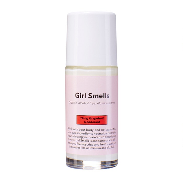 Přírodní deodorant Ylang Grapefruit bez alkoholu a hliníku, GIRL SMELLS, prodává Biosophy, 750 Kč