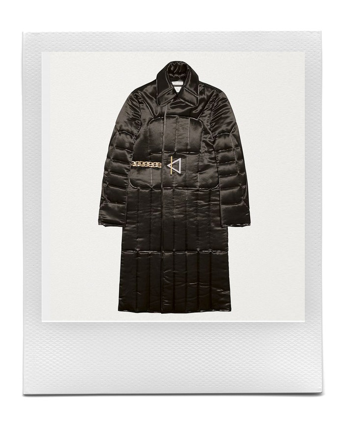 Overcoat in quilted satin with a chain belt, BOTTEGA VENETA, sold by Bottega Veneta, € 2.780