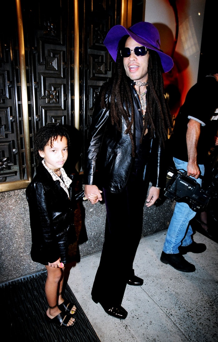 Zoë a její otec Lenny Kravitz, MTV Music Video Awards, 1997 Autor: Jeff Kravitz/Getty Images
