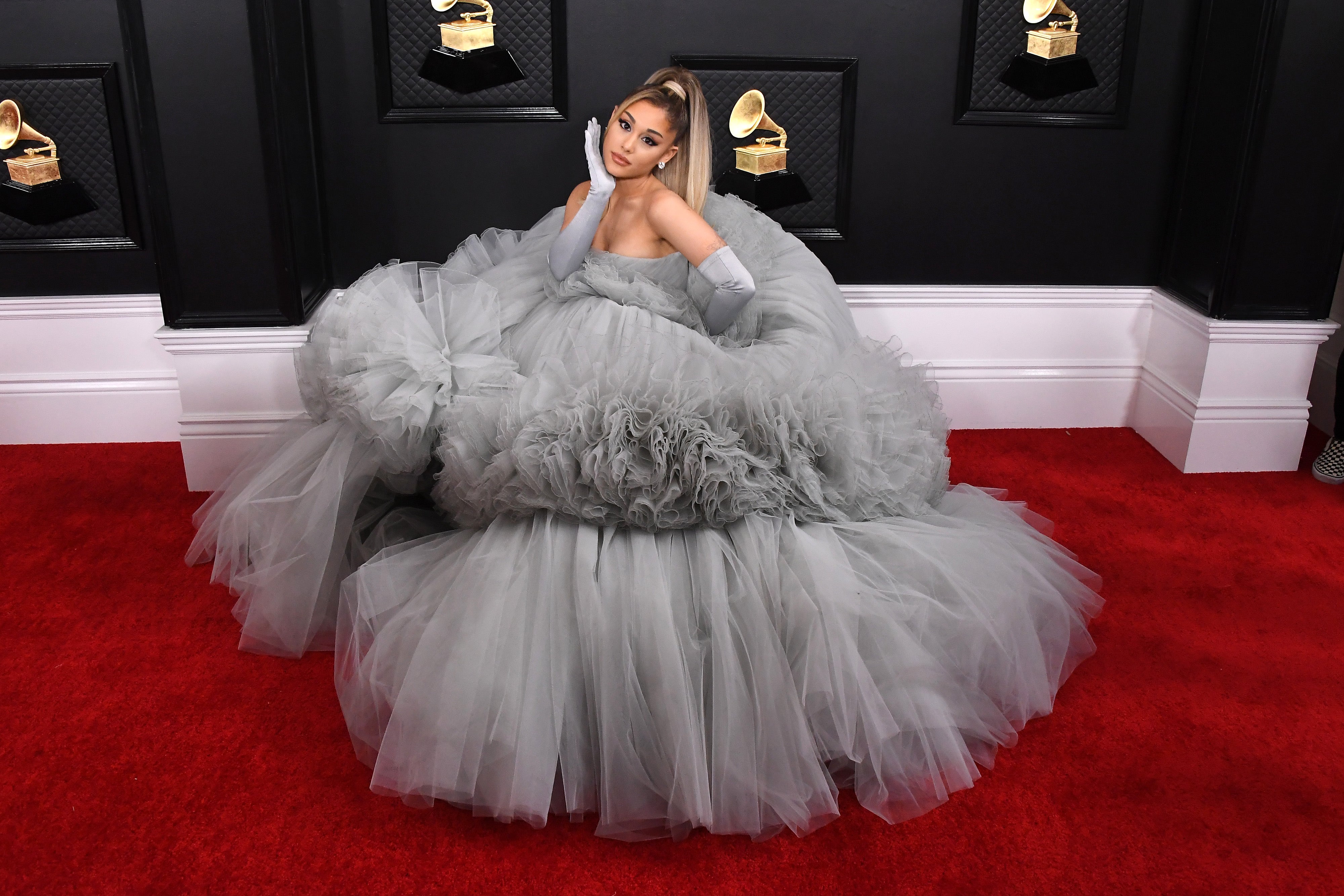 Ariana Grande v šatech Giambattista Valli  Autor: Steve Granitz/WireImage