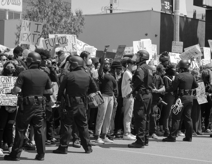 30 May 2020. Black Lives Matter protest, Los Angeles.