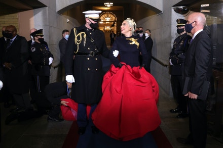 Lady Gaga na inauguraci amerického prezidenta Joea Bidena