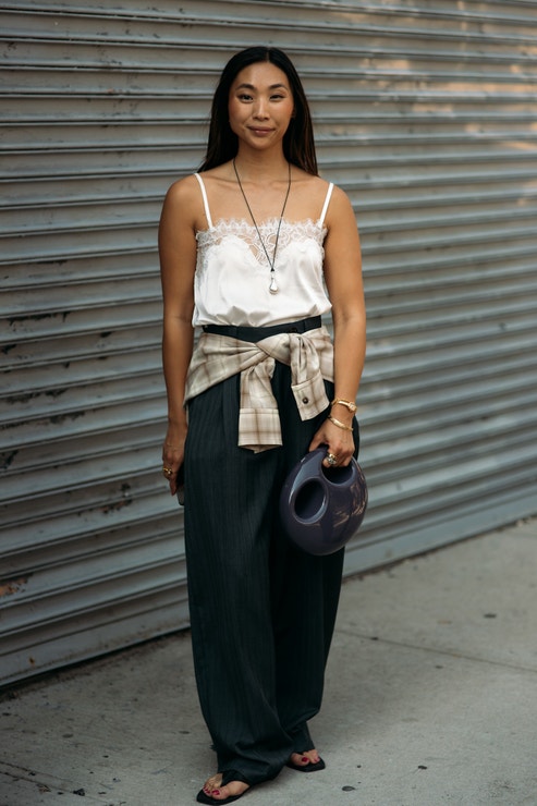 Street style New York Fashion Week, září 2025