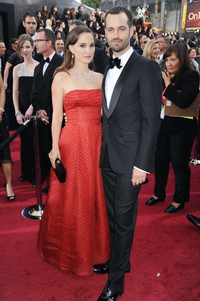 Natalie Portman a Benjamin Millepied na předávání Oscarů, 2012 Autor: Getty Images