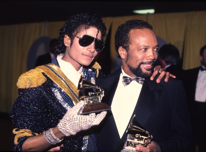 Michael Jackson na předávání Grammy 1994 s Quincy Jonesem