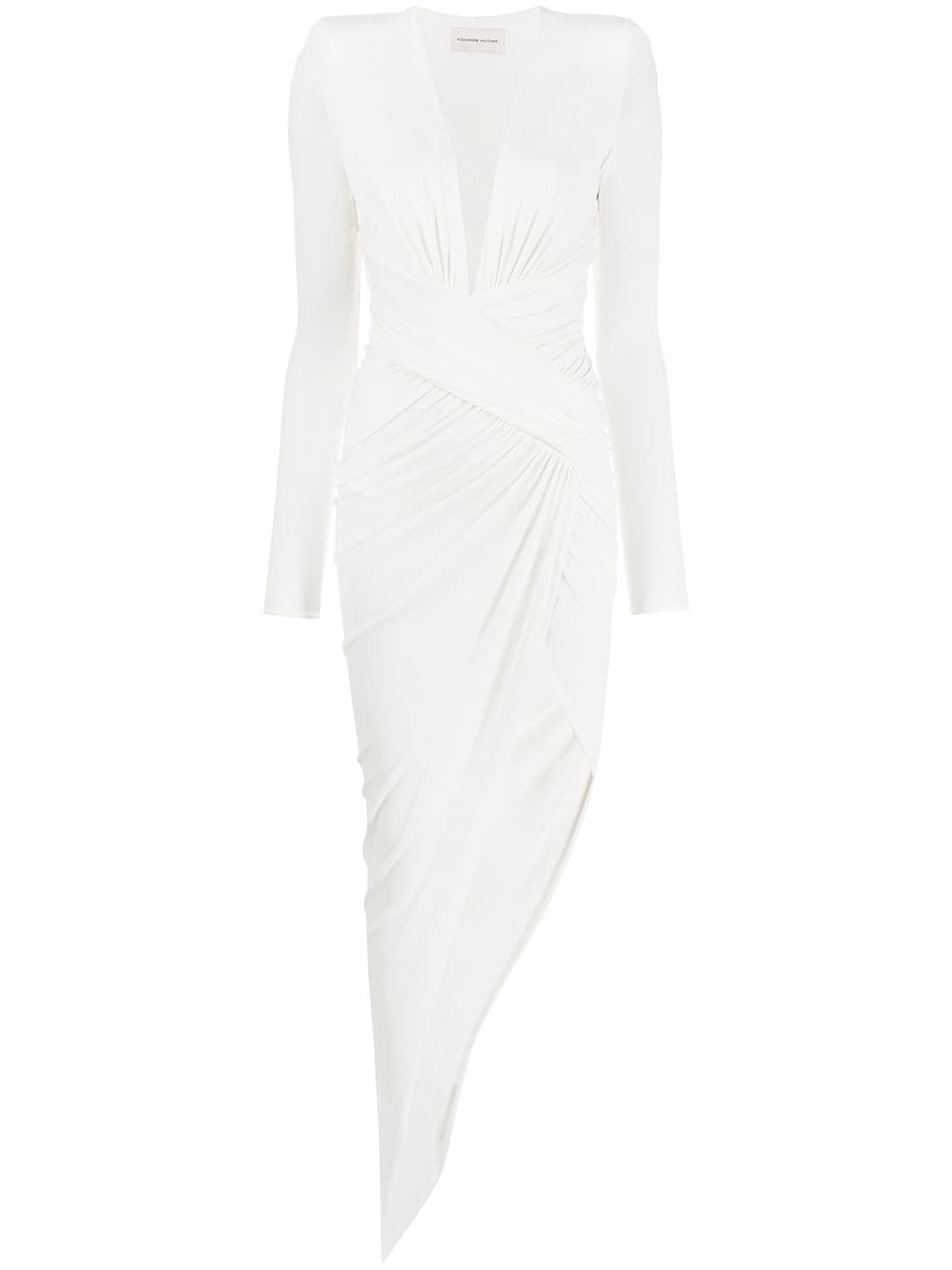 Bílé asymetrické šaty, ALEXANDRE VAUTHIER