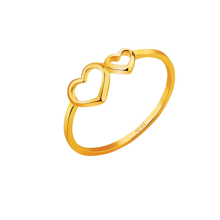 zlatý prsten srdce, APART, 5 090 Kč