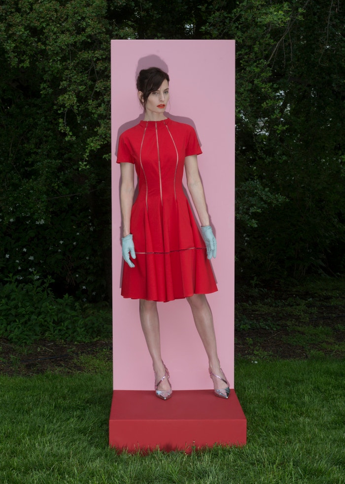 Červené šaty z kolekce Pop by Zuzana Kubíčková