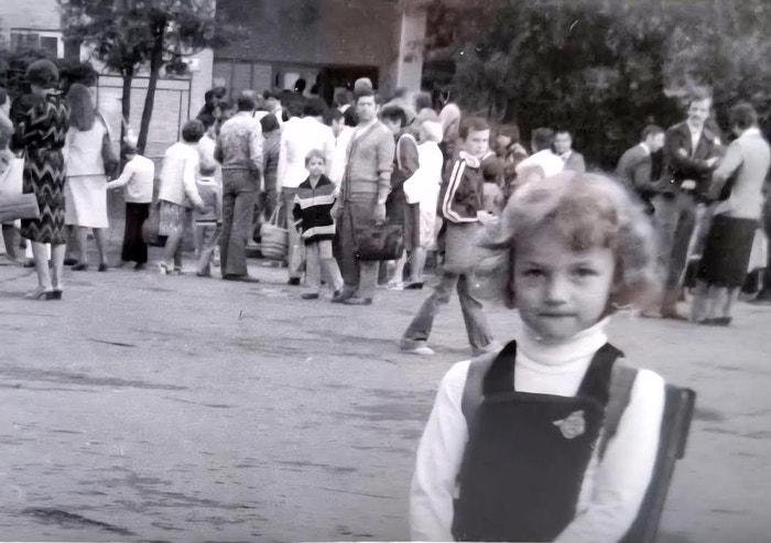 Martina Šmuková ve svůj první školní den