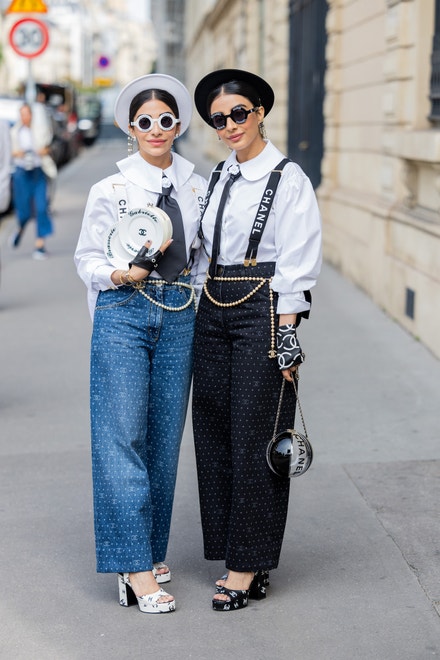 Twins na přehlídce Chanel Haute Couture podzim - zima 2023/2024