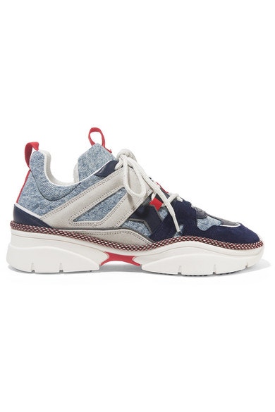 Tenisky Kindsay denim, Isabel Marant, prodává Net-a-Porter, 495 € Autor: Archiv značky