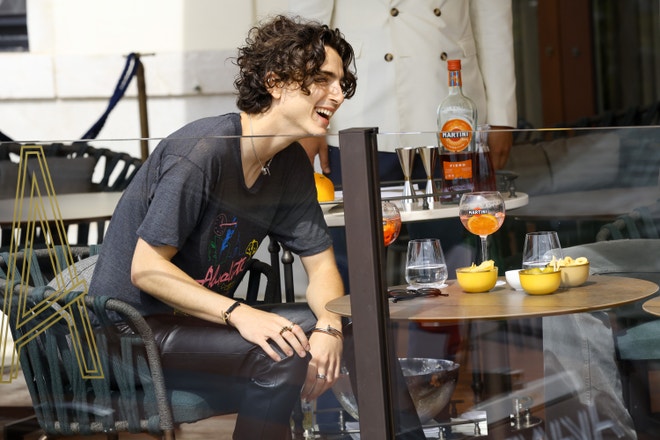 Timothée Chalamet na 79. filmovém festivalu v Benátkách