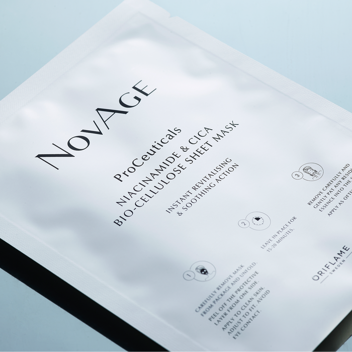 Pleťová maska z biocelulózy Oriflame NovAge Proceuticals