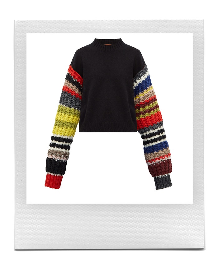 Rib-knitted sleeve wool-blend sweater, Colville, sold by Matches Fashion, 850 EUR