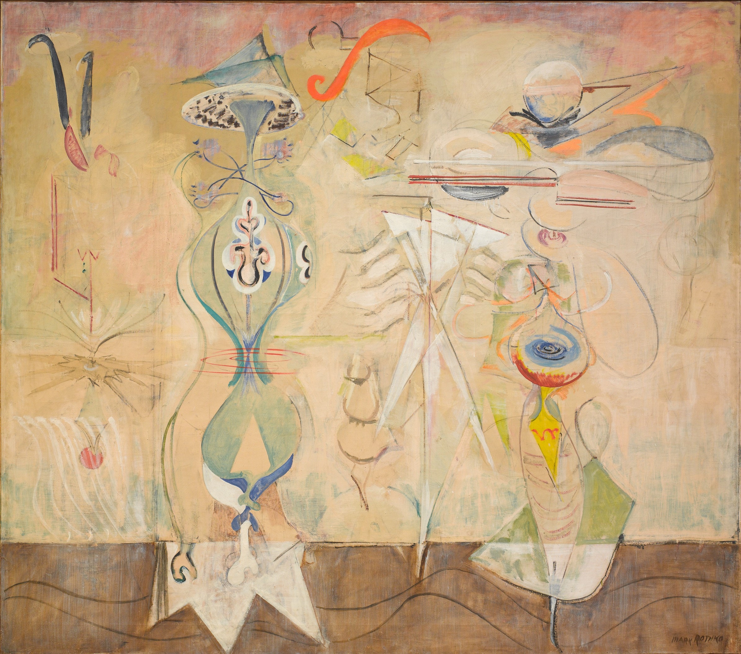 Mark Rothko, Slow Swirl at the Edge of the Sea, 1944
