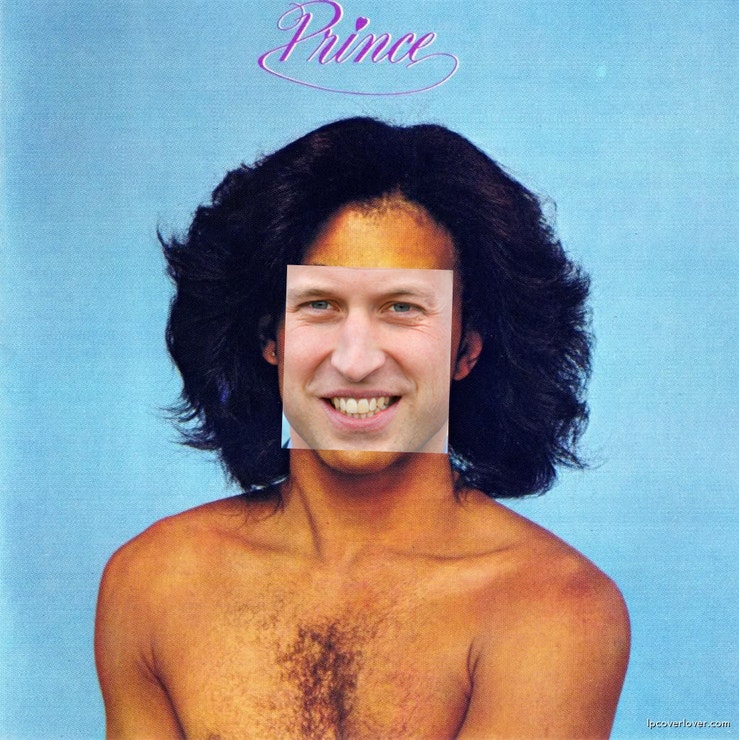 „Princ William se změnil. Princ William ztrácí vlasy… Jako já. Představuji si, že si nechá nastřelit pěknou kštici, jako měl Prince, můj oblíbený zpěvák.“