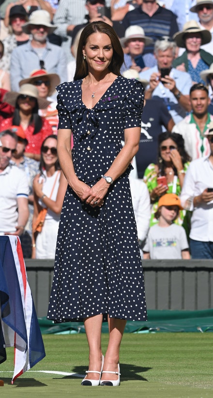 Catherine, vévodkyně z Cambridge na finále Wimbledomu, 10. července 2022