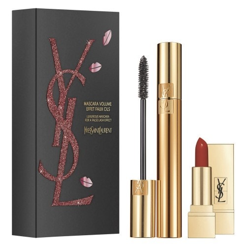 Make-up sada s řasenkou Volume Effet Faux Cils a červenou rtěnkou, YSL, 960 Kč