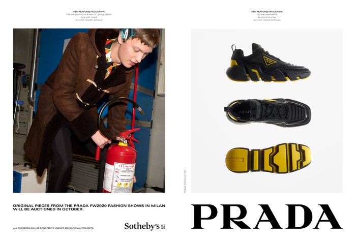 Prada Fall/Winter 2020 Autor: Courtesy of Prada / Daniel Arnold, Gigi Hadid, Phil Meech, Kevin Tachman