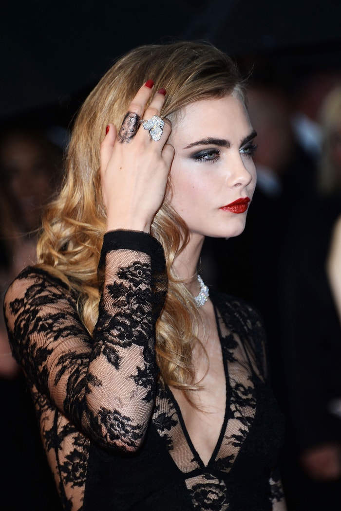Cara Delevingne, premiéra filmu Velký Gatsby, filmový festival v Cannes, květen 2013 Autor: Venturelli/WireImage