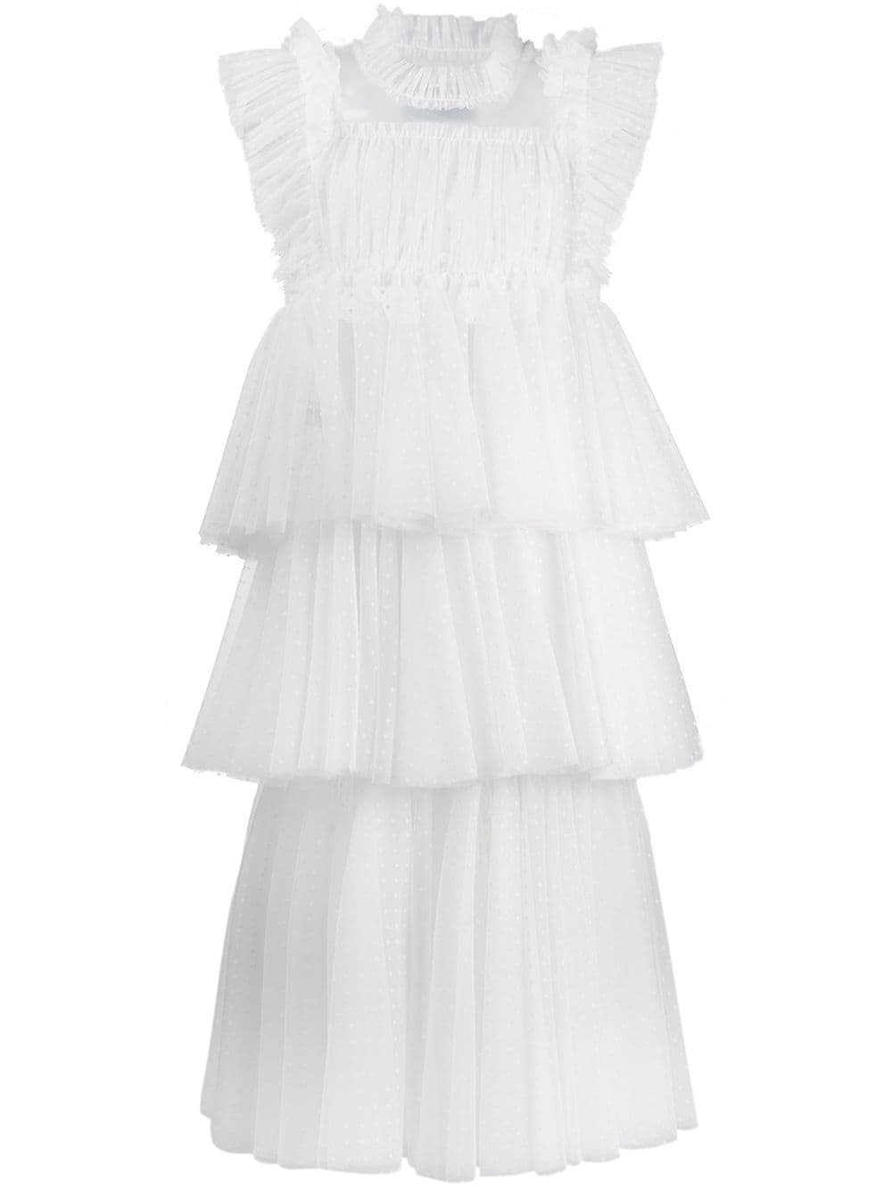 Bílé řasené šaty, VIKTOR & ROLF