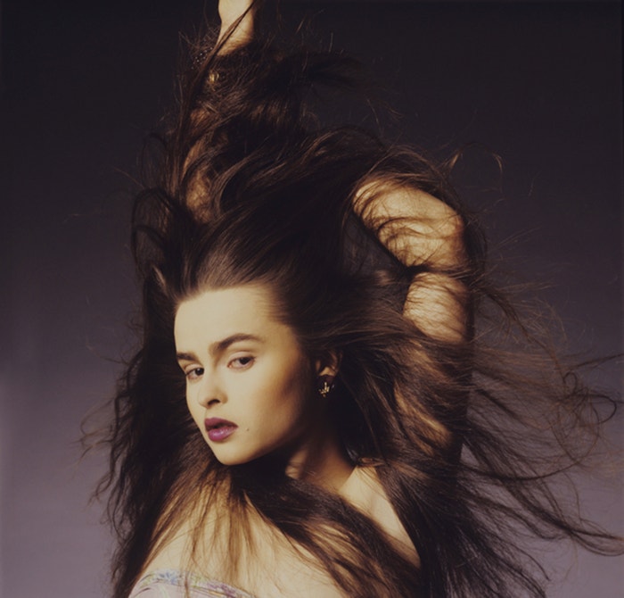 Portrét britské herečky Heleny Bonham Carter z focení pro britskou Vogue v roce 1987