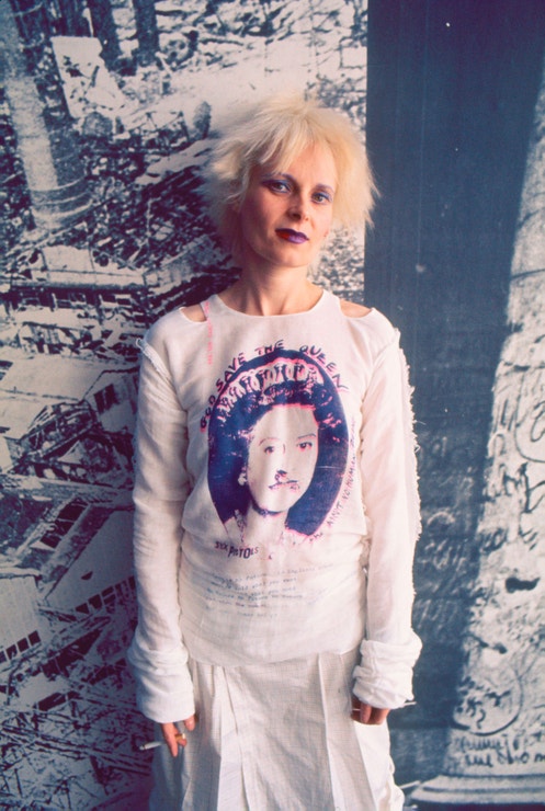Vivienne Westwood ve svém londýnském butiku, 1977