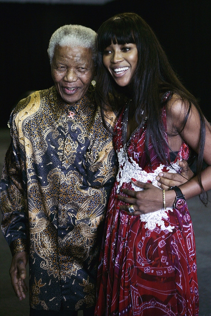 Naomi Campbell a Nelson Mandela