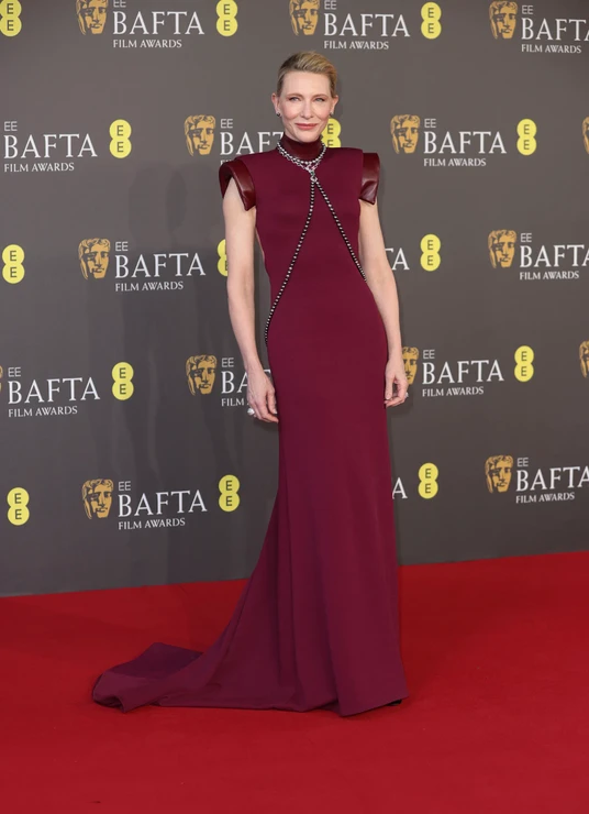 Cate Blanchett v šatech Louis Vuitton na předávání cen BAFTA 2024