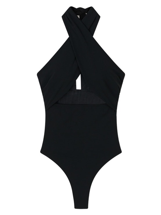 Černé plavky vcelku, NANUSHKA, prodává LuisaViaRoma, 225 €