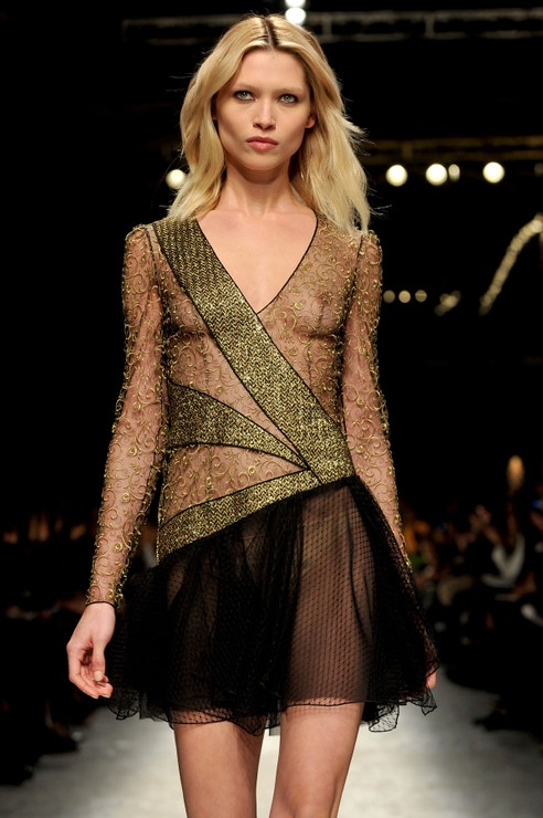 Hana Jiříčková na přehlídce Blumarine podzim–zima 2014/2015
