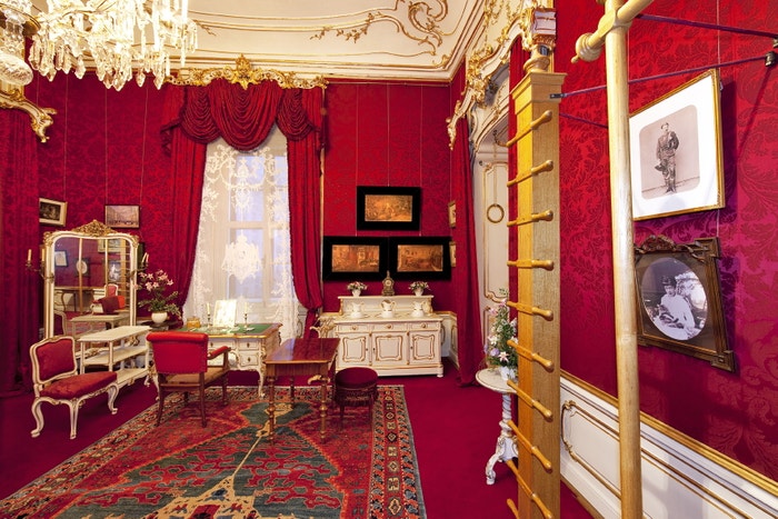 Císařovny šatna/posilovna v paláci Hofburg