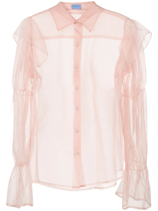 Transparentní romantická košile, MACGRAW, prodává Farfetch, 540 €
