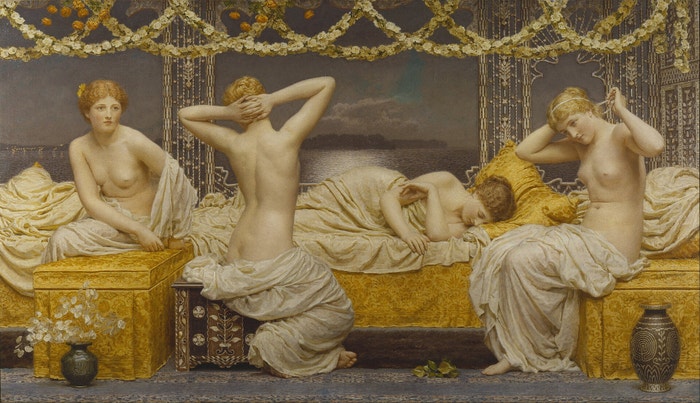 Letní noc. Albert Joseph Moore