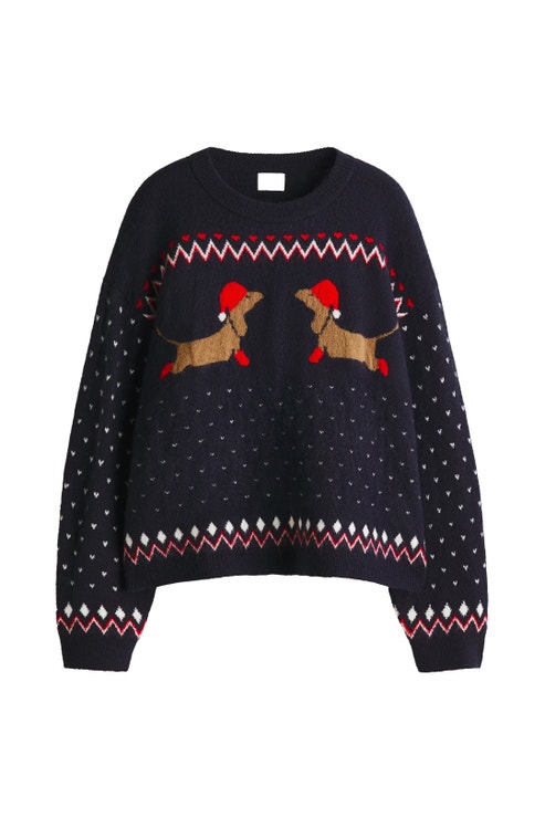 Oversized svetr z žakárového úpletu, H&M, prodává H&M, 739 Kč