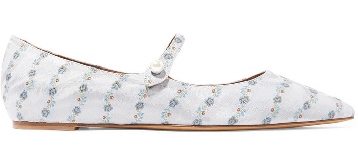 Květované balerínky Hermione, Tabitha Simmons, prodává Modaoperandi, 595 €