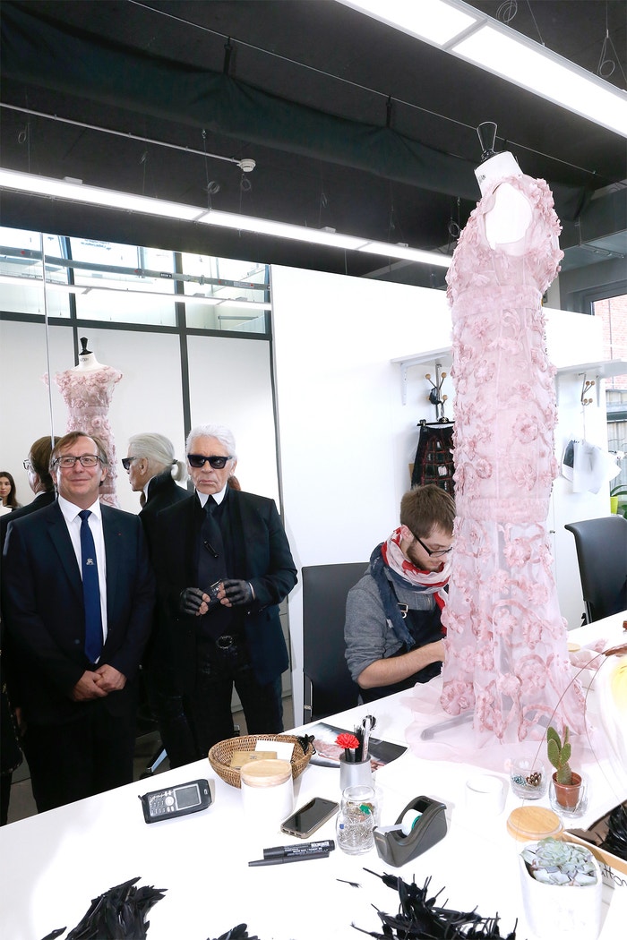 Bruno Pavlovsky a Karl Lagerfeld  Autor: Bertrand Rindoff Petroff/Getty Images