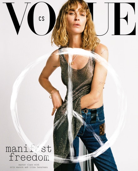 Erin Wasson na obálce dubnové Vogue CS
