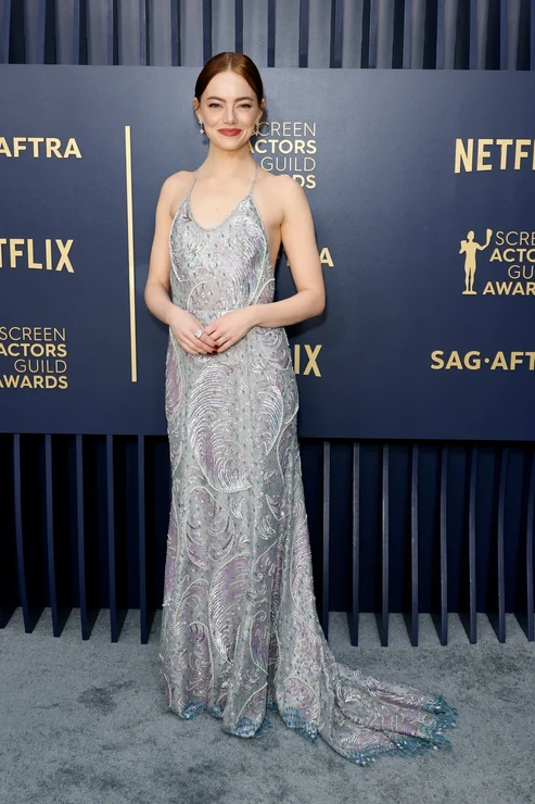 Emma Stone v šatech Louis Vuitton na SAG Awards 2024
